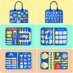 Children's Felt Busy Board – Early Learning & Dressing Skills Toy