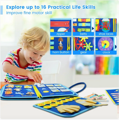 Children's Felt Busy Board – Early Learning & Dressing Skills Toy